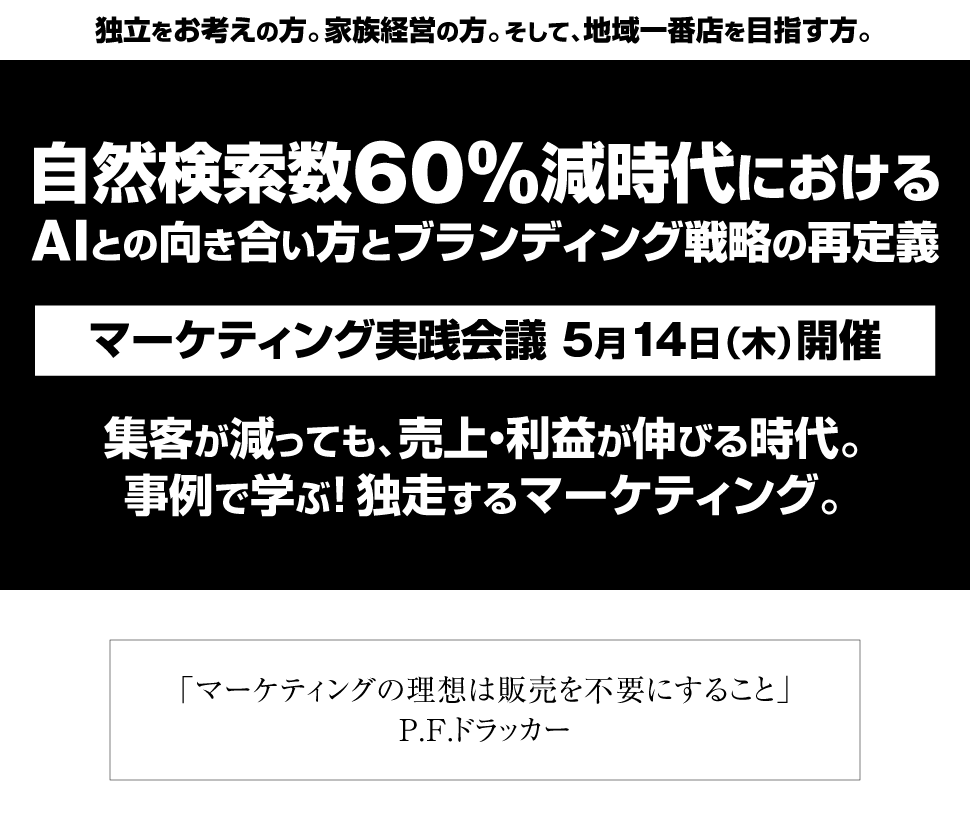 自然検索数60％減時代における、AIとの向き合い方とブランディング戦略の再定義。
